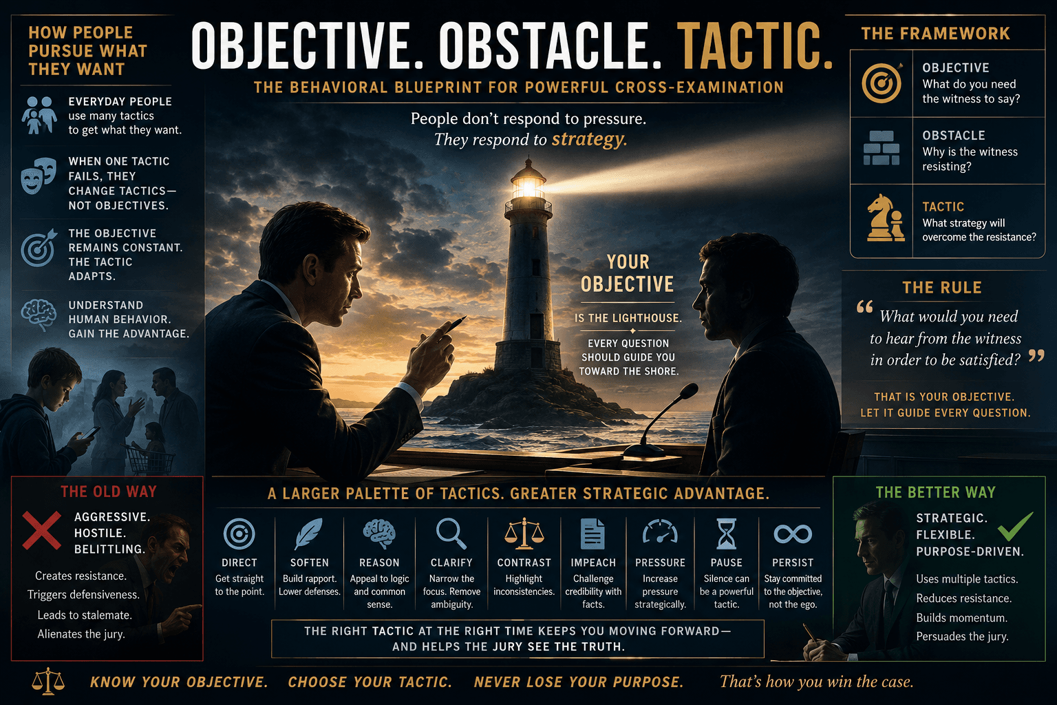 Objectives, Obstacles, and Tactics in Cross-Examination
